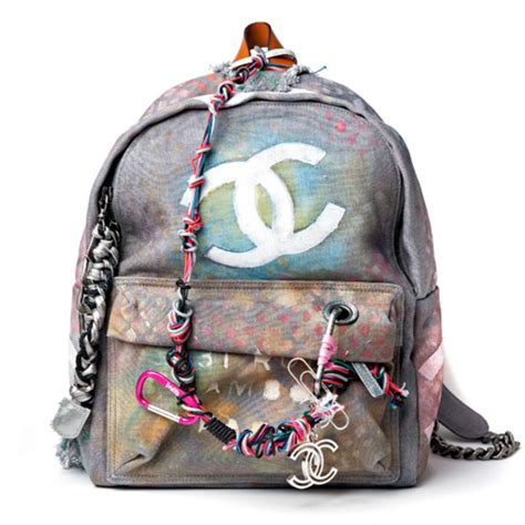 graffiti backpack chanel price|vintage Chanel backpacks.